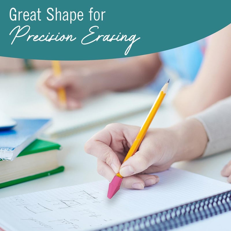 EXTRIC Pencil Top Erasers, 144 Count Pink Cap Erasers, Pink Eraser Tops, Pencil Toppers, Pencils Cap Eraser - Image 3